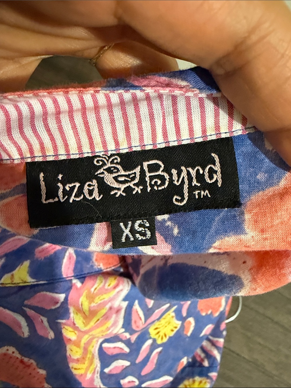Liza Byrd Cotton Floral Swing Design Lightweight Bell Sleeve Flowy - Picture 6 of 7